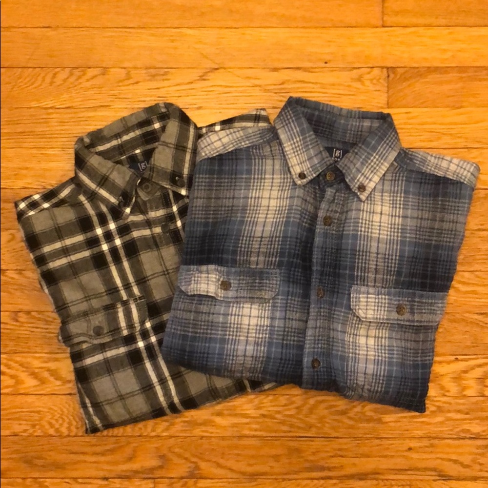 [g] George Men’s XS Gently Worn Flannel Bundle